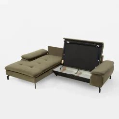 Narożnik rozkładany oliwkowy VESPA lewy