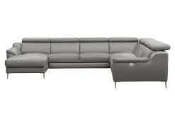 Narożnik rozkładany skórzany DOMINO lewy