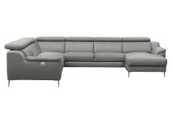 Narożnik rozkładany skórzany DOMINO prawy