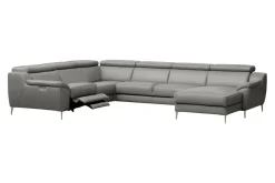 Narożnik rozkładany skórzany DOMINO prawy