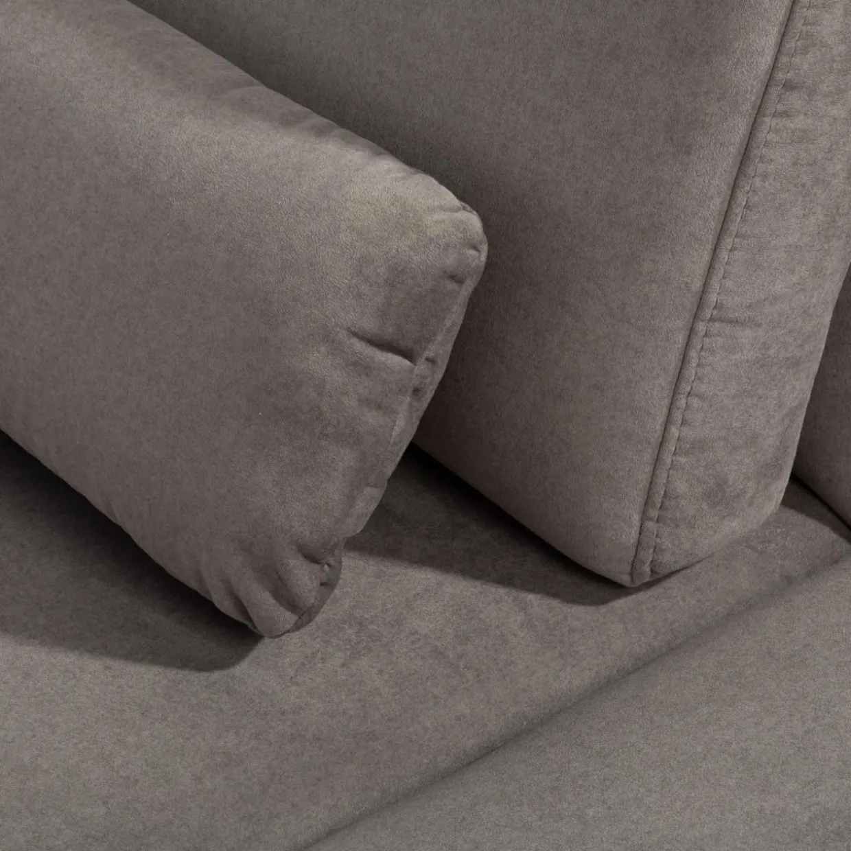 Narożnik rozkładany szary APRILLE L prawy