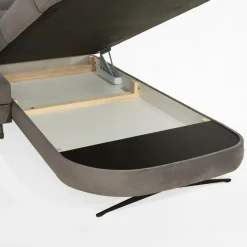 Narożnik rozkładany szary APRILLE L prawy