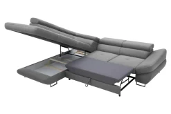 Narożnik rozkładany szary FABIO prawy