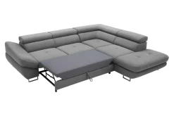 Narożnik rozkładany szary FABIO lewy