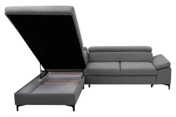 Narożnik rozkładany szary LONIGO prawy