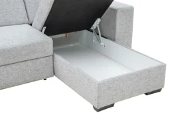 Narożnik rozkładany szary melanż MATRIX