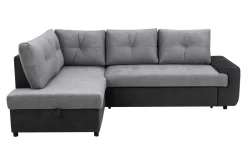 Narożnik rozkładany szary TOFFI prawy