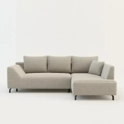 Narożnik rozkładany taupe ASOLO prawy