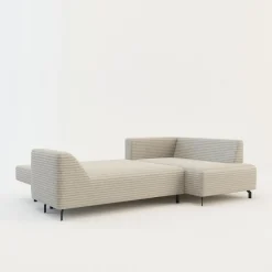 Narożnik rozkładany taupe ASOLO prawy