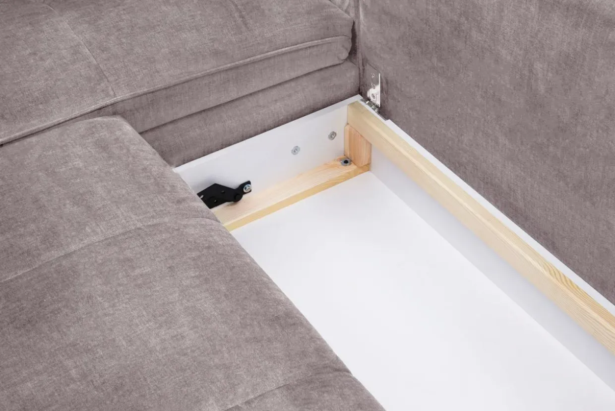 Narożnik rozkładany taupe VIGO prawy