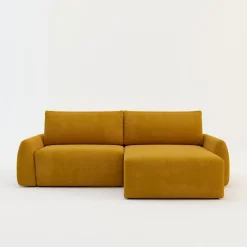 Narożnik rozkładany żółty FEDE