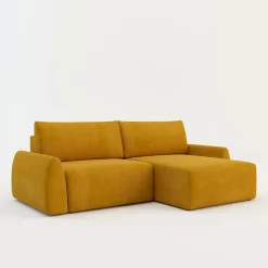 Narożnik rozkładany żółty FEDE