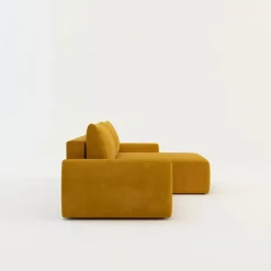 Narożnik rozkładany żółty FEDE