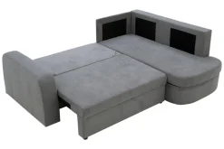 Narożnik rozkładany z 2 pojemnikami NESSI prawy