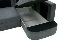 Narożnik rozkładany z 2 pojemnikami NESSI prawy