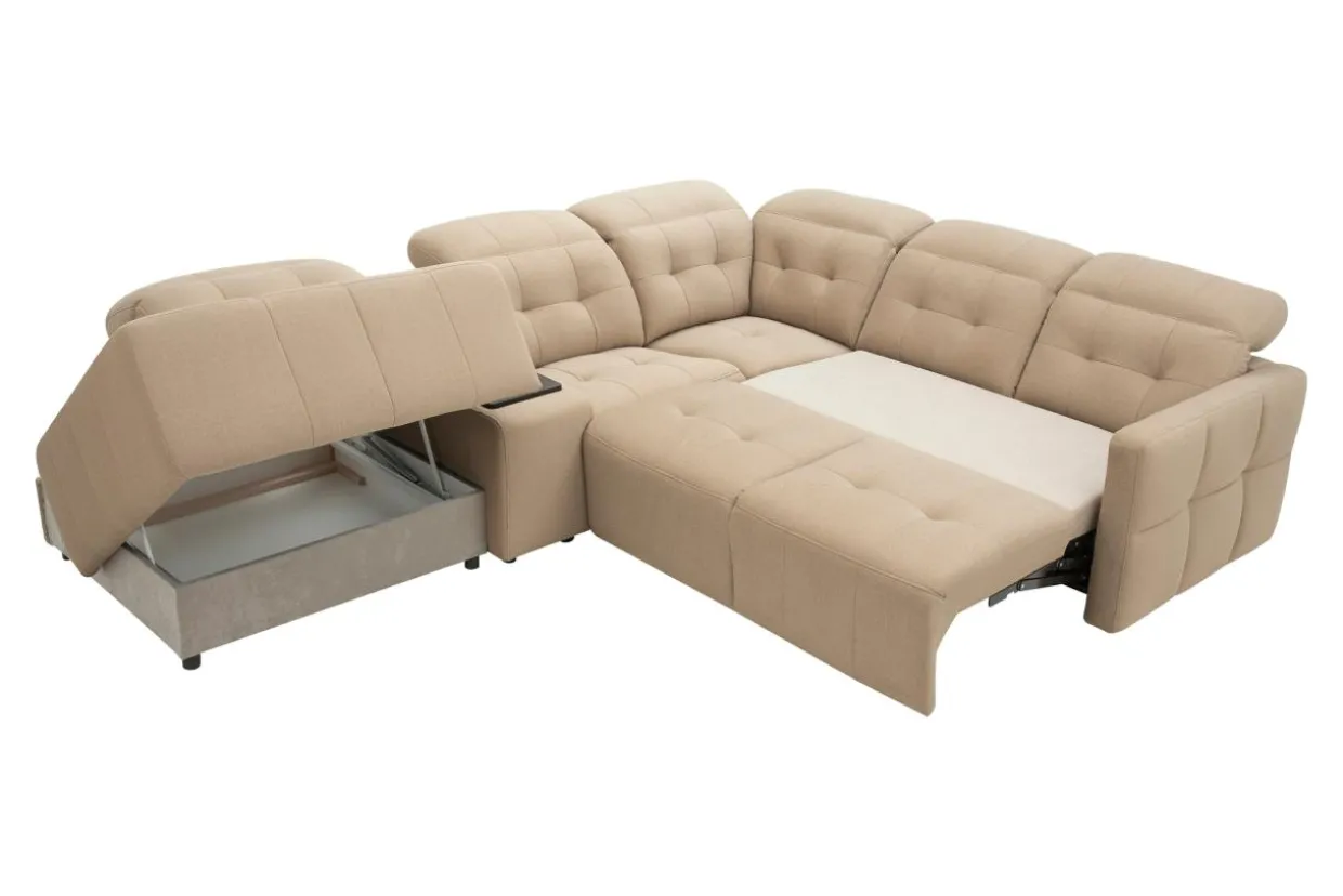 Narożnik rozkładany z funkcją relaks CANTATA prawy