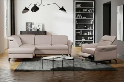 Narożnik rozkładany z regulowanymi zagłówkami BARI lewy