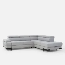 Narożnik rozkładany z regulowanymi zagłówkami EMPORIO L II prawy