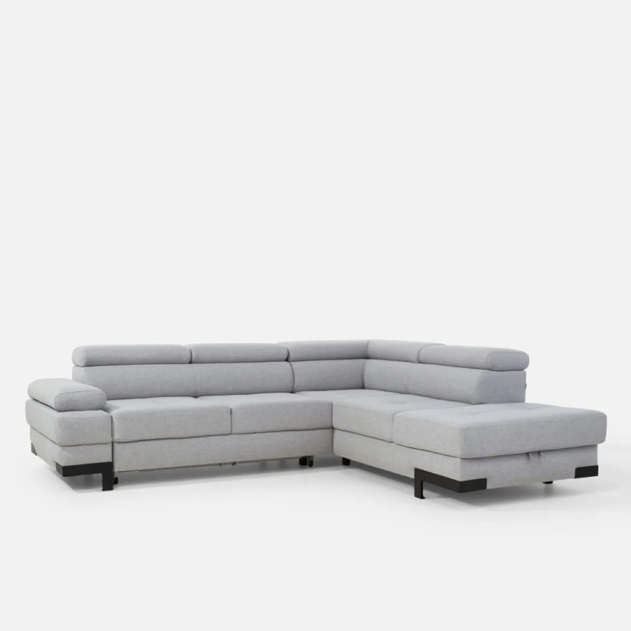 Narożnik rozkładany z regulowanymi zagłówkami EMPORIO L II prawy