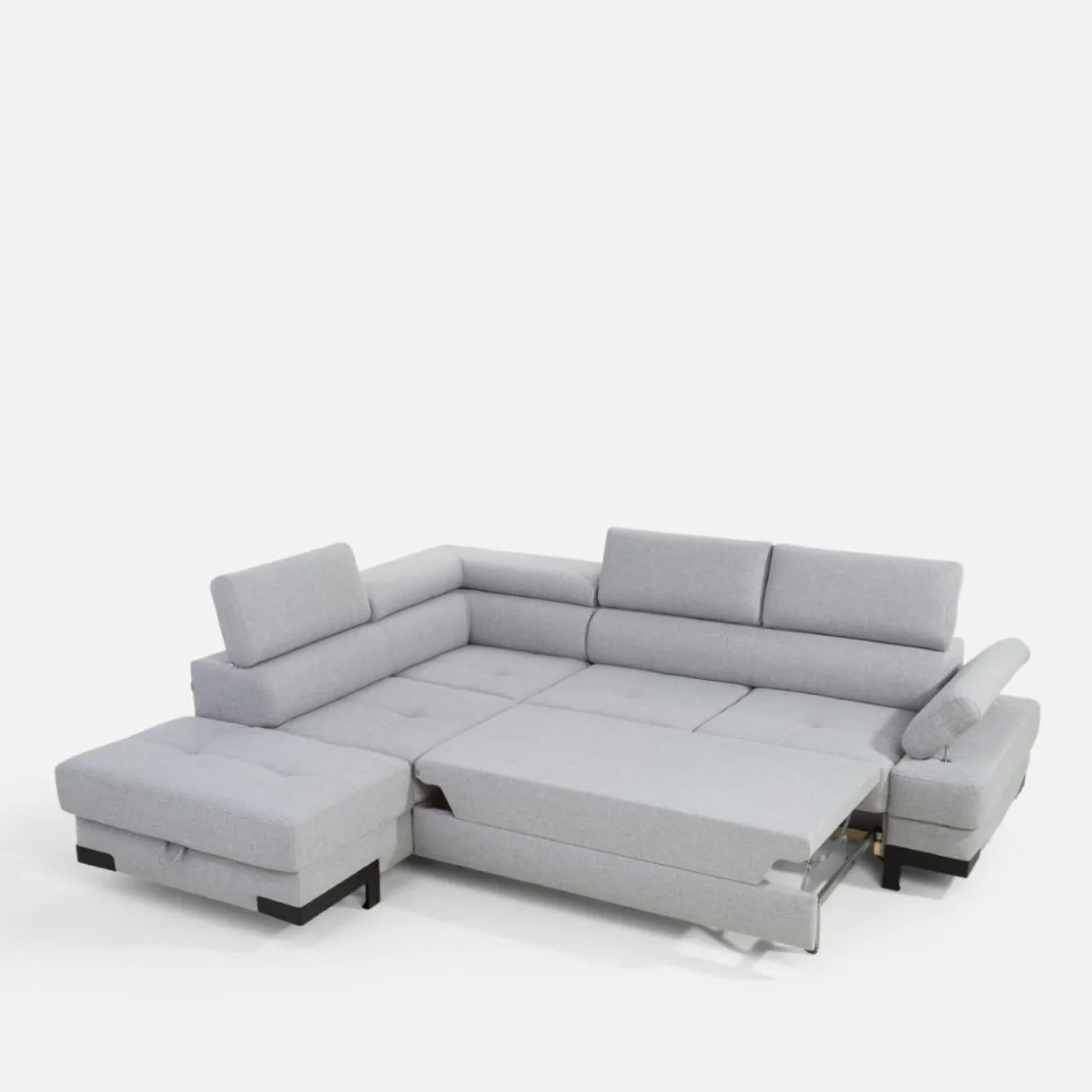 Narożnik rozkładany z regulowanymi zagłówkami EMPORIO L II lewy