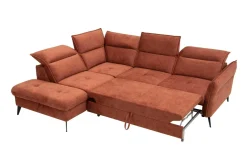 Narożnik rozkładany z ruchomymi zagłówkami APULLA lewy