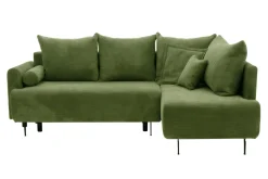 Narożnik rozkładany zielony LUKA prawy