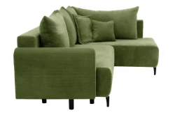 Narożnik rozkładany zielony LUKA prawy