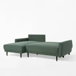 Narożnik rozkładany zielony SOHO S lewy