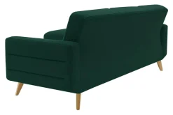 Narożnik rozkładany zielony BODO lewy