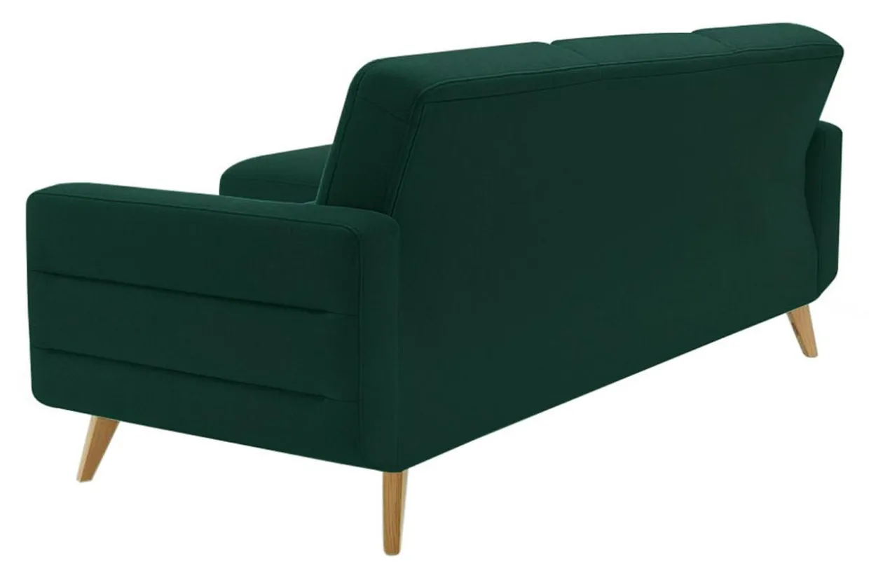 Narożnik rozkładany zielony BODO lewy