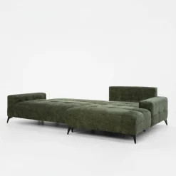 Narożnik rozkładany zielony MAURO lewy