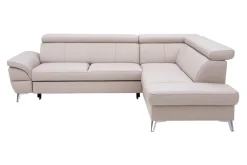 Narożnik skórzany beżowy LEMAN prawy