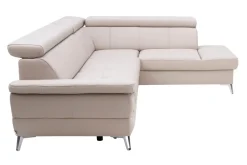 Narożnik skórzany beżowy LEMAN prawy