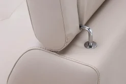 Narożnik skórzany beżowy LEMAN prawy