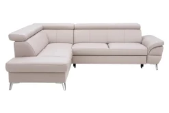 Narożnik skórzany beżowy LEMAN lewy