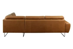 Narożnik skórzany brązowy SPRING prawy