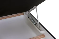 Narożnik skórzany czarny MALMO prawy