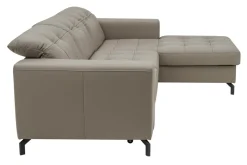 Narożnik skórzany pikowany PAULA prawy