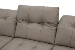 Narożnik skórzany pikowany PAULA prawy