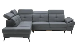 Narożnik skórzany szary COSTA lewy