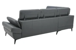 Narożnik skórzany szary COSTA lewy