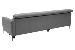 Narożnik skórzany szary MARTE lewy