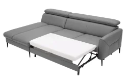 Narożnik skórzany szary MARTE lewy