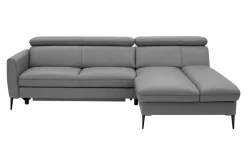 Narożnik skórzany szary MARTE prawy