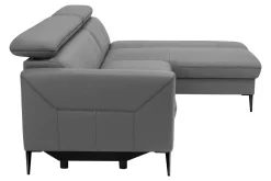 Narożnik skórzany szary MARTE prawy