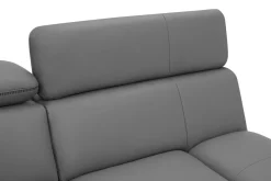 Narożnik skórzany szary MARTE prawy