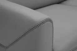 Narożnik skórzany szary MARTE prawy