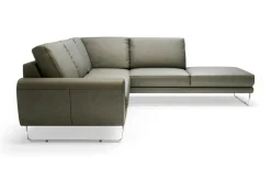 Narożnik skórzany szary SPRING prawy