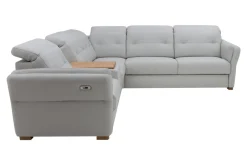 Narożnik skórzany z funkcją relaks BRONX prawy