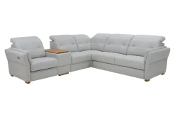 Narożnik skórzany z funkcją relaks BRONX prawy